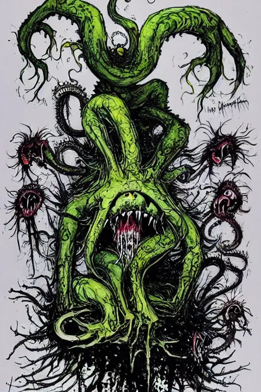 Image similar to chthulu by ralph steadman