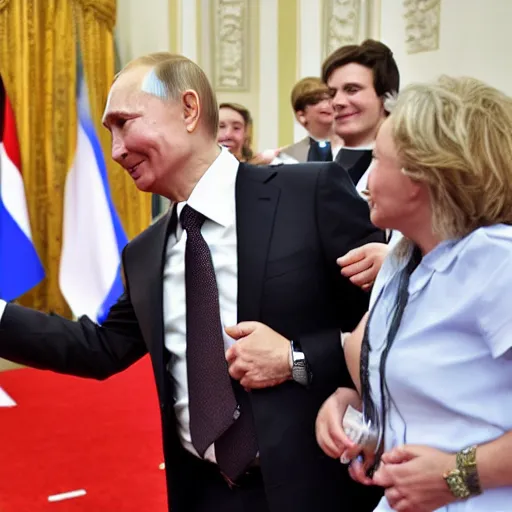 Image similar to Putin is dead and everyone is happy, award winning photo