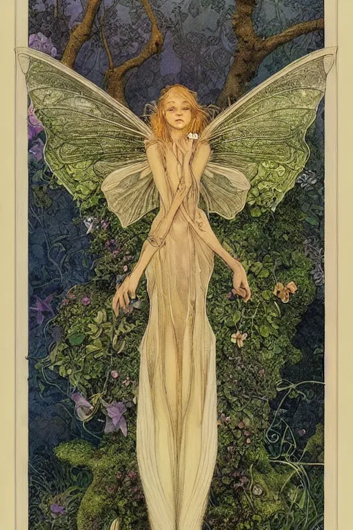 Prompt: a faerie, symmetry, detailed, by jean - baptiste monge and maxfield parrish