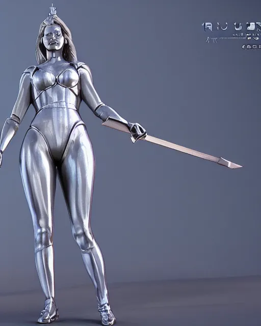 Image similar to lady justice futuristic style, highly detailed, rendered, ray - tracing, cgi animated, 3 d demo reel avatar