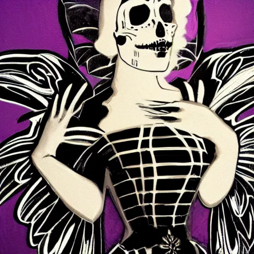 Image similar to 🧚💀, Art Deco