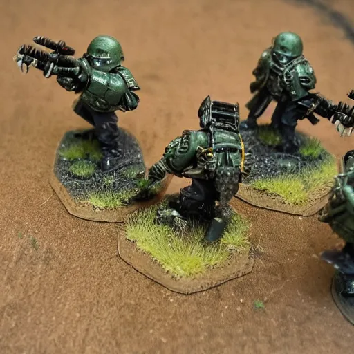 Image similar to an excited Death Korps of Kreig soldier