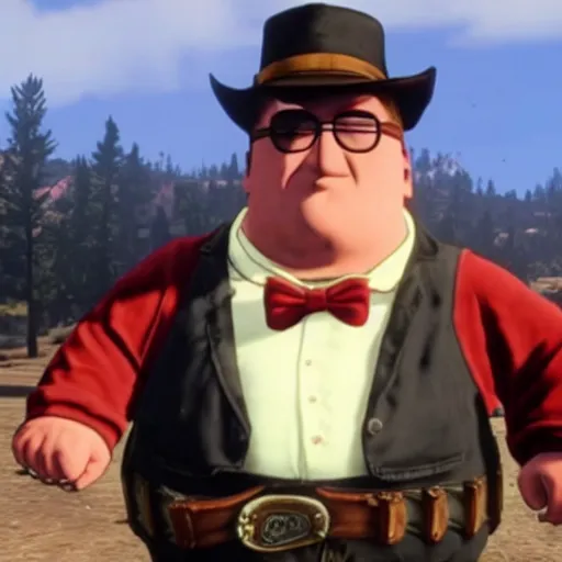 Image similar to Peter Griffin in Red Dead Redemption 2