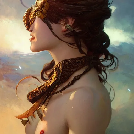 Image similar to a warrior, fighter, male, d & d, fantasy, intricate, elegant, highly detailed, digital painting, artstation, concept art, wallpaper, smooth, sharp focus, illustration, art by artgerm and greg rutkowski and alphonse mucha