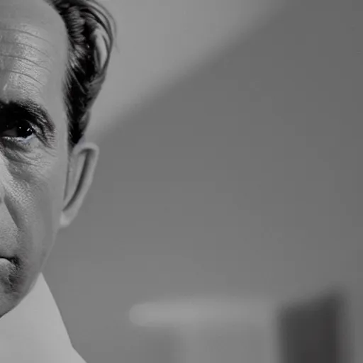 Prompt: movie still of humphrey bogart, black and white, cinematic, octane render, 4 k,