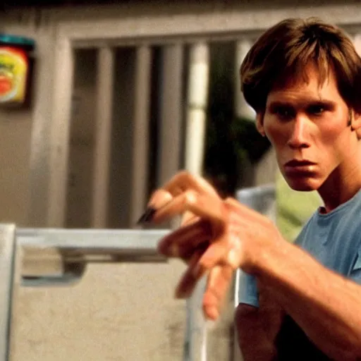 Image similar to Live Action Still of Jerma in Fast Times at Ridgemont High, real life, hyperrealistic, ultra realistic, realistic, highly detailed, epic, HD quality, 8k resolution, body and headshot, film still