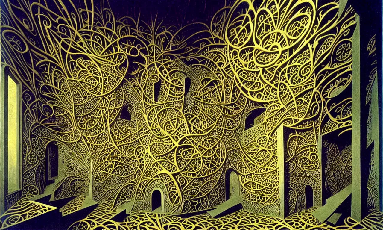 Prompt: 1 3 3 a building, jungle, kirigami, dichromatism, paradox, volumetric light, insanely detailed and intricate, hypermaximalist, elegant, ornate, hyper realistic, super detailed, by remedios varo uranga aw 8 df 7 9 g