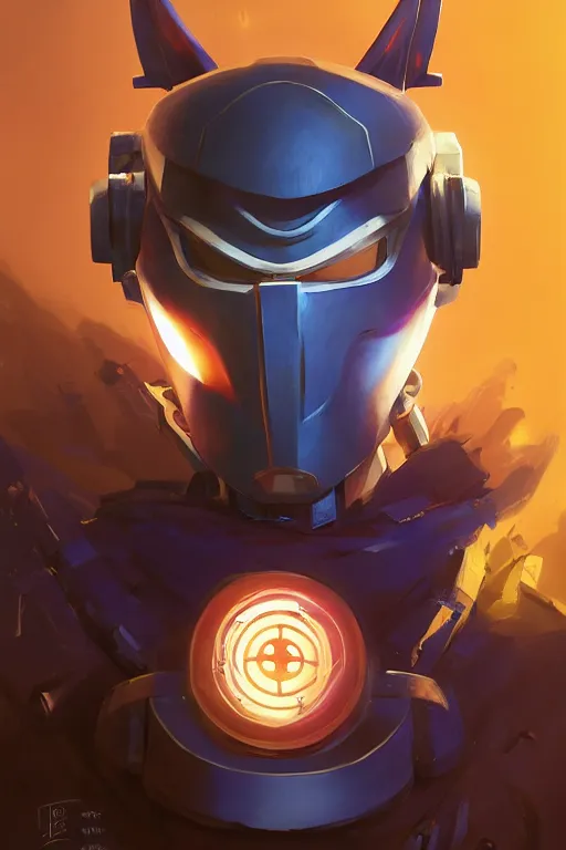 Image similar to epic mask helmet robot ninja portrait stylized as fornite style game design fanart by concept artist gervasio canda, behance hd by jesper ejsing, by rhads, makoto shinkai and lois van baarle, ilya kuvshinov, rossdraws global illumination radiating a glowing aura global illumination ray tracing hdr render in unreal engine 5