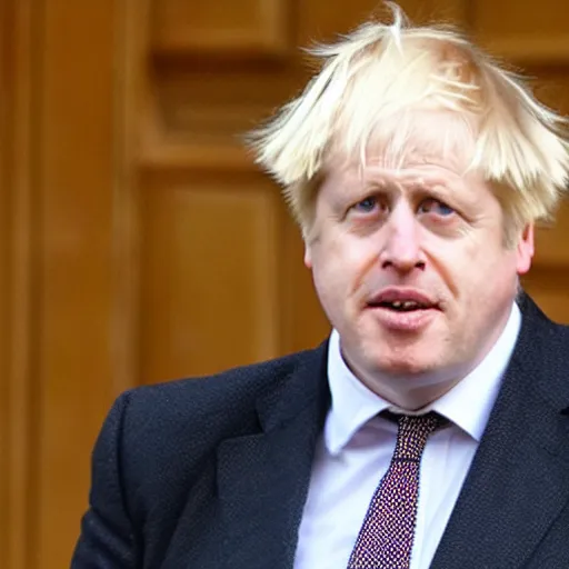 Prompt: boris johnson with a bowl cut