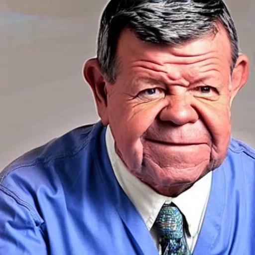 Prompt: Chabelo working as a physician