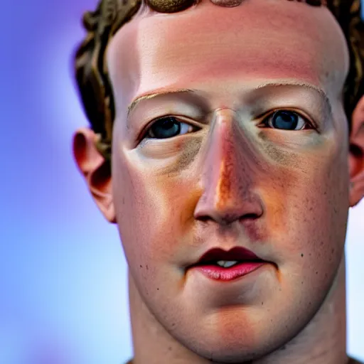 Image similar to close up portrait of mark zuckerberg, but has patches of lizard skin, 8 k, bokeh