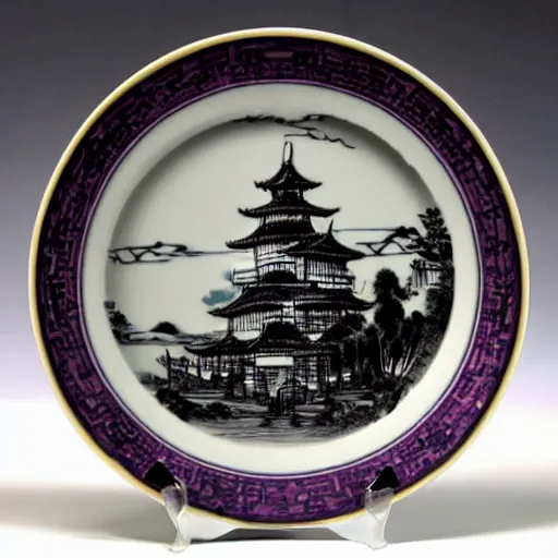 Image similar to gal godot china plate