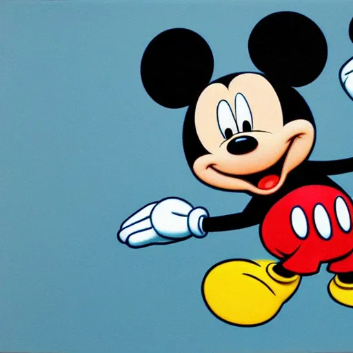 Image similar to mickey mouse blotter art