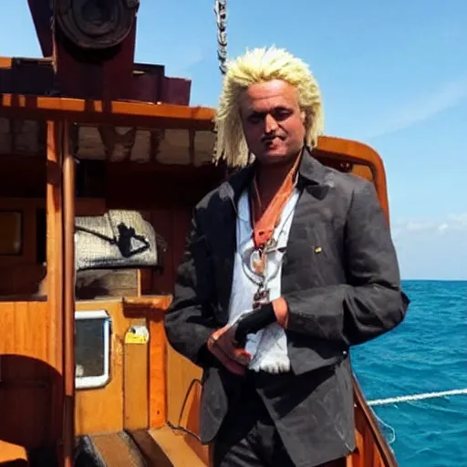 Image similar to african geert wilders pirate at sea