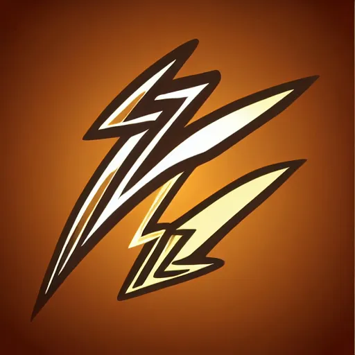 Image similar to lightning bolts, icon, digital art, vector icon, smooth, sharp