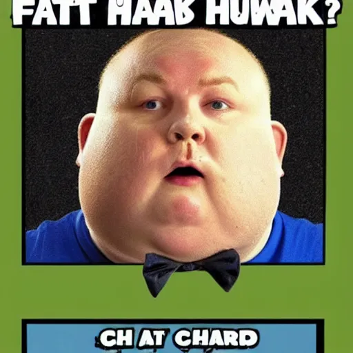 Image similar to fat chuck is mad