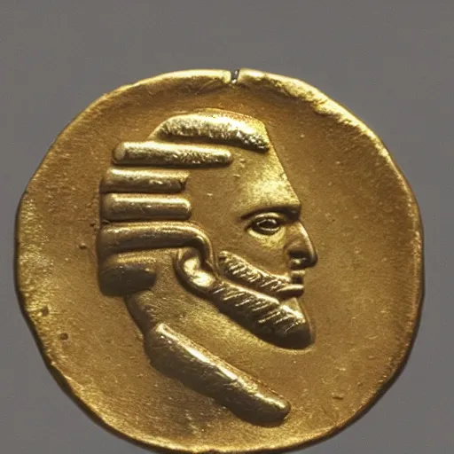 Image similar to 4 th century gold solidus coin of cyborg, today's featured photograph 4 k