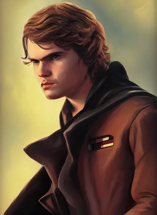 Image similar to anakin solo, from star wars legends, star wars portrait, art by greg rutowski, trending portrait on artstation