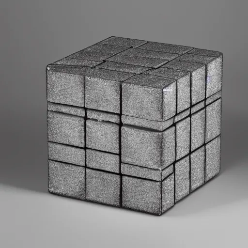 Prompt: oscar reutersvard, a cube