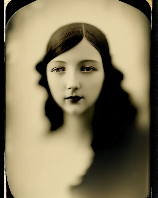 Prompt: [ [ [ [ [ [ tintype ] ] ] ] ] ] black and white dreamy young beautiful veiled female artificial intelligence, realistic pearl ornament in the face, long hair are intricate with highly detailed realistic pearls, cinematic, rim light, bokeh, photo - realistic, elegant, high detail, 8 k, masterpiece, photo taken in 1 9 3 0