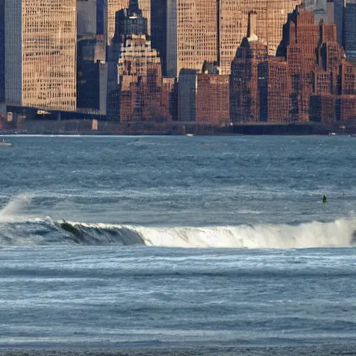 Image similar to new york tsunami