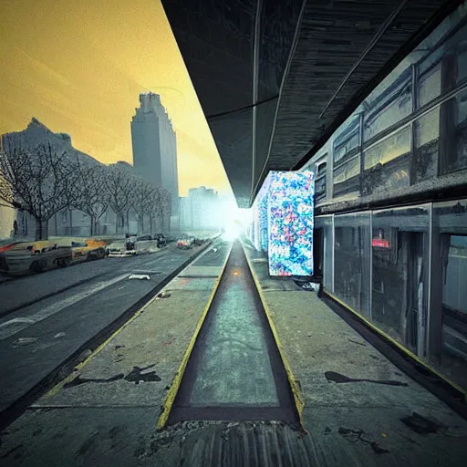 Prompt: “new york city” on lsd, psychedelic, melting walls, unreal engine,