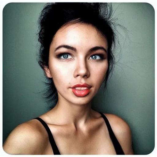 Prompt: portrait photo of a beautiful woman by instagram