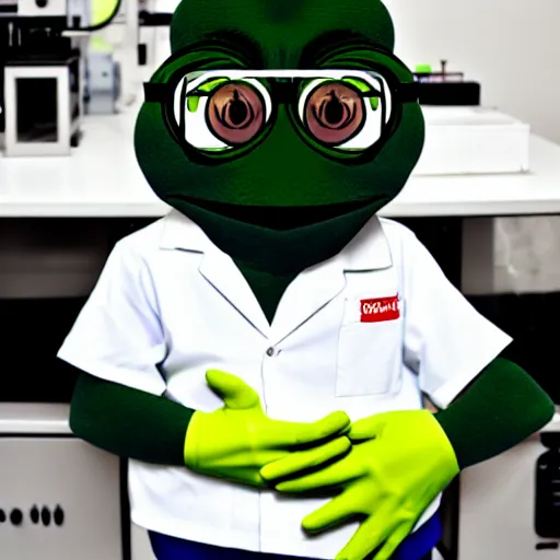 Image similar to pepe in the laboratory