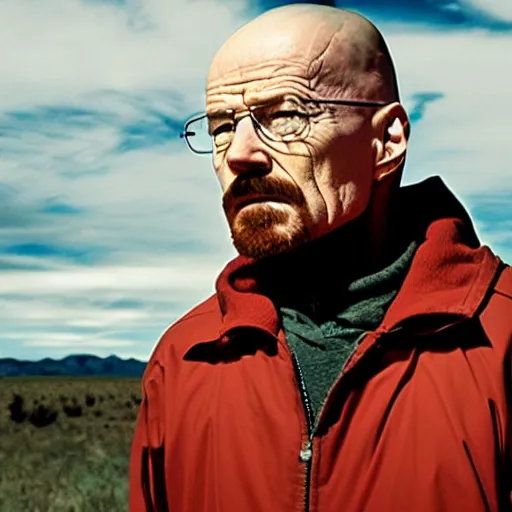 Prompt: film still of Walter White as Jesse Pinkman in Breaking Bad