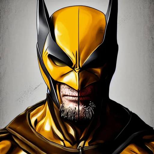 Image similar to Tom Hardy in wolverine suit Digital art 4K quality Photorealism