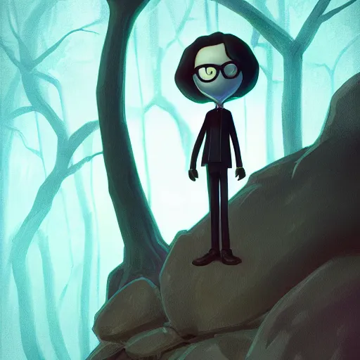 Image similar to portrait of the slenderman, mattepainting concept blizzard pixar maya engine on stylized background splash comics global illumination lighting artstation, sharp focus, lois van baarle, ilya kuvshinov, rossdraws