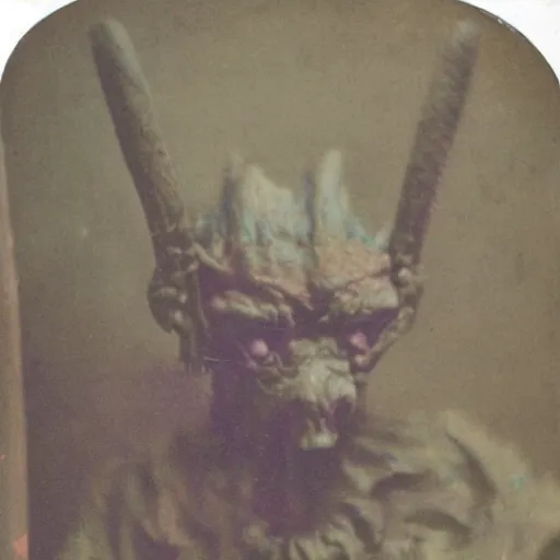 Prompt: faded color photograph of the mutant creature that lives in the basement