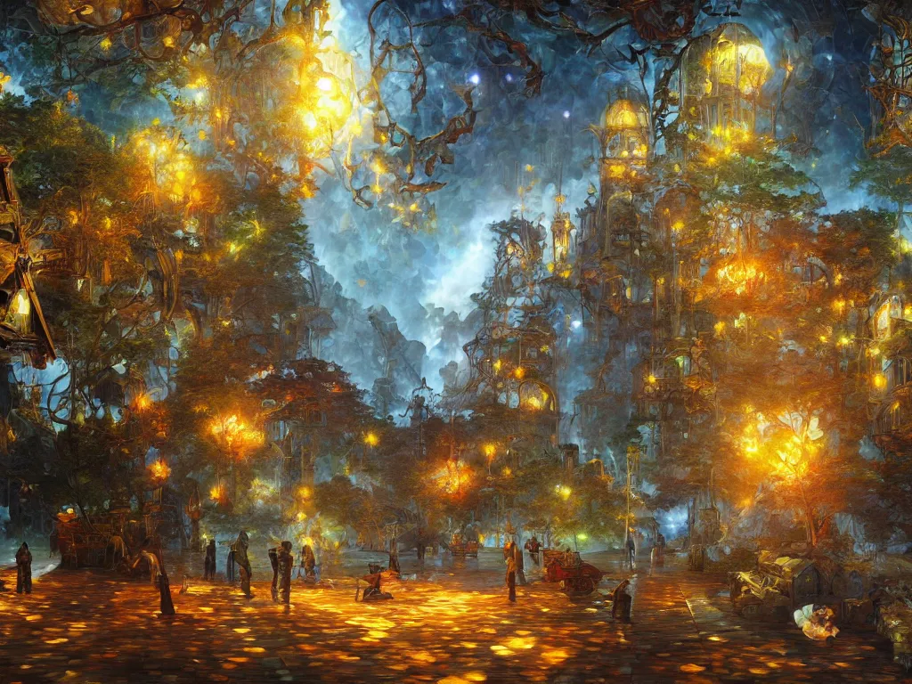 Image similar to cryengine render by android jones, james christensen, rob gonsalves, leonid afremov and tim white