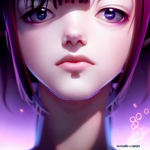 Image similar to cute girl electrocuted, sparks, lightning, occlusion shadow, specular reflection, rim light, unreal engine, range murata, artstation, pinterest, art by hiroaki samura and ilya kuvshinov and rossdraws, intricate, highly detailed 8 k, art deco illustration, realistic, extremely beautiful shape of face, neck, shoulders eyes