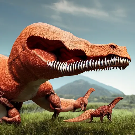 Prompt: dinosaur toys, realistic, 8 k,