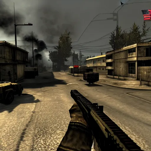 Image similar to ingame screenshot of modern warfare 2