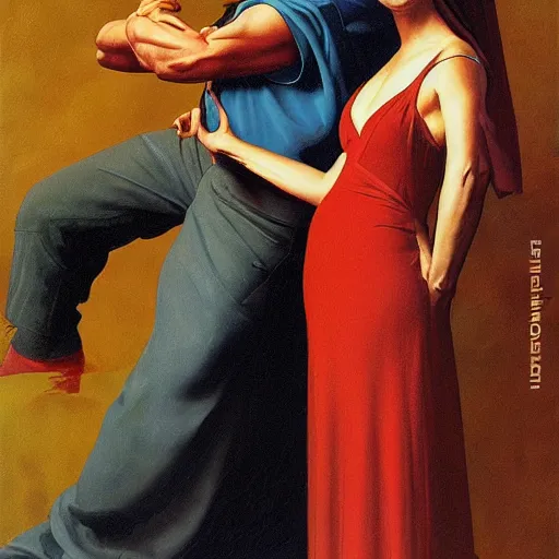 Image similar to a painting by thomas blackshear