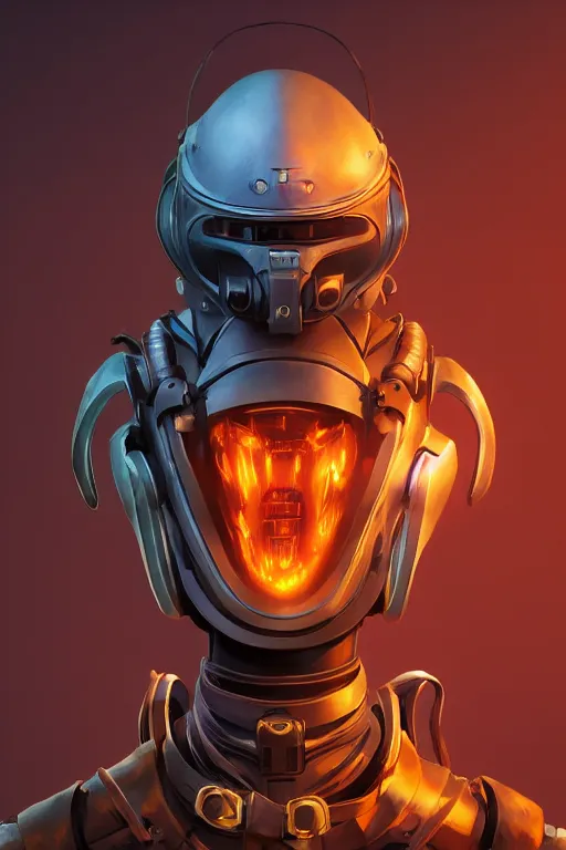 Image similar to epic mask helmet robot ninja portrait stylized as fornite style game design fanart by concept artist gervasio canda, behance hd by jesper ejsing, by rhads, makoto shinkai and lois van baarle, ilya kuvshinov, rossdraws global illumination radiating a glowing aura global illumination ray tracing hdr render in unreal engine 5