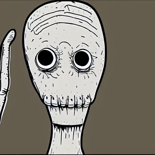 Prompt: Salad Fingers flash animation, 4k, hyperrealistic