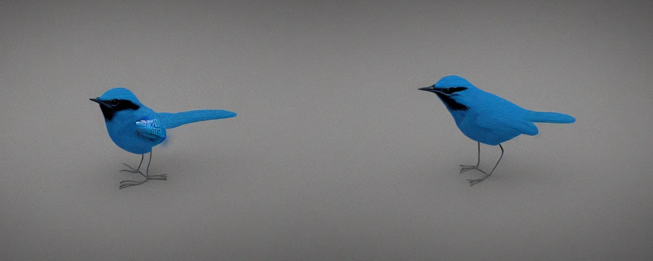 Image similar to blue wren, atmospheric, mist, epic, photorealistic, realistic, rule of thirds, extremely detailed, 4 k, 8 k, unreal engine 5 render, rim lighting, rtx, ray traced lighting, shot on 3 5 mm, film grain