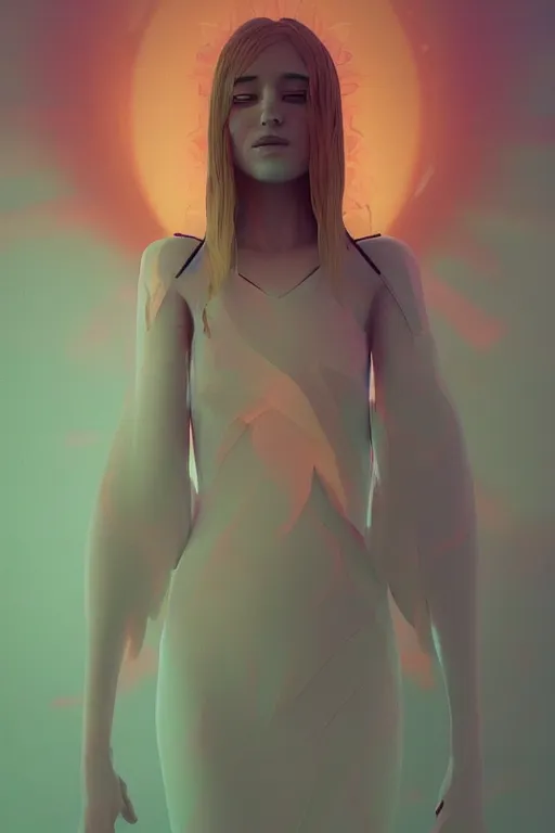 Prompt: The angel that came to Earth art by Beeple, Trending on artstation, artstationHD, artstationHQ, 4k, 8k