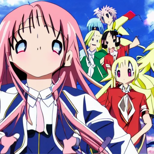 Prompt: lucky star anime