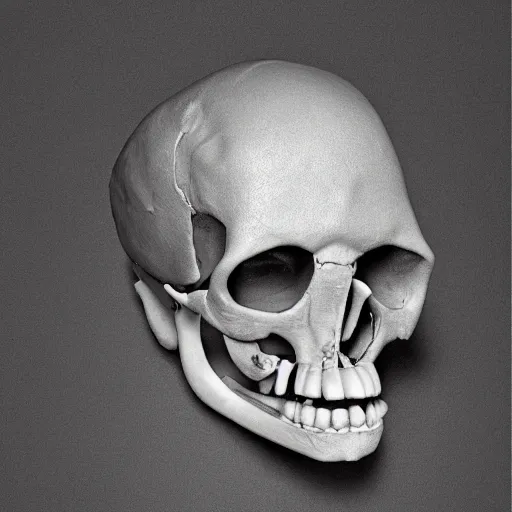 Image similar to lower jaw bone and cheek bones of a human