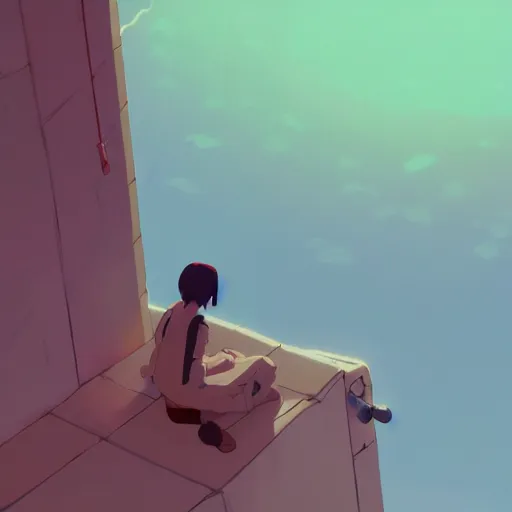 Prompt: poetry is the whispering of a truth by the shouting of the best possible lies, cory loftis, james gilleard, atey ghailan, makoto shinkai, goro fujita, studio ghibli, rim light, exquisite lighting, clear focus, very coherent, plain background