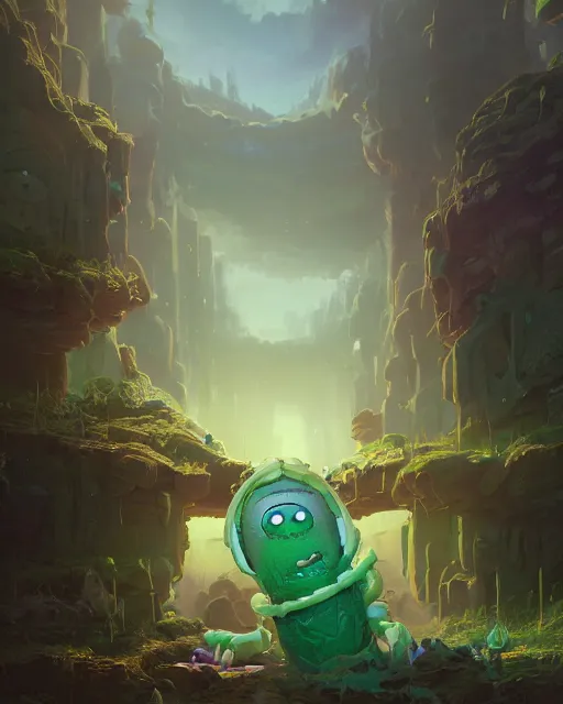 Prompt: Highly detailed Funko pop of pickle rick, unreal engine, fantasy art by Greg Rutkowski, Loish, Rhads, Makoto Shinkai and Lois van baarle, ilya kuvshinov, rossdraws global illumination, radiant light, detailed and intricate environment