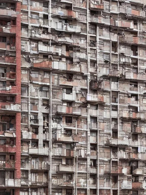 Image similar to full soviet apartment building, photo