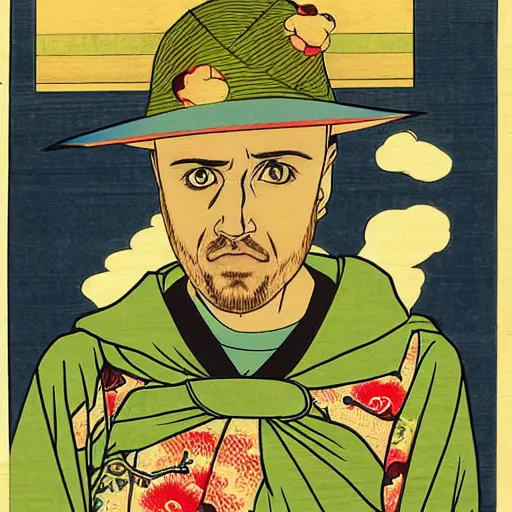 Image similar to Jesse Pinkman Ukiyo-e highly detailed