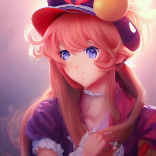 Prompt: anime portrait of princess peach as an anime girl by Stanley Artgerm Lau, WLOP, Rossdraws, James Jean, Andrei Riabovitchev, Marc Simonetti, and Sakimichan, trending on artstation