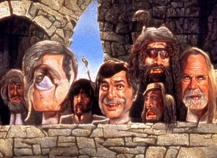 Image similar to ! dream a still image from a monty python animation by terry gilliam, technicolor 4 k