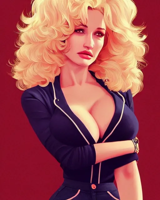 Prompt: a beautiful gina gershon christina hendricks kat dennings dolly parton betty brosmer, posing pose, by wlop and ilya kuvshinov and artgerm,, gorgeous, stunning, alluring, artstation, deviantart, digital art